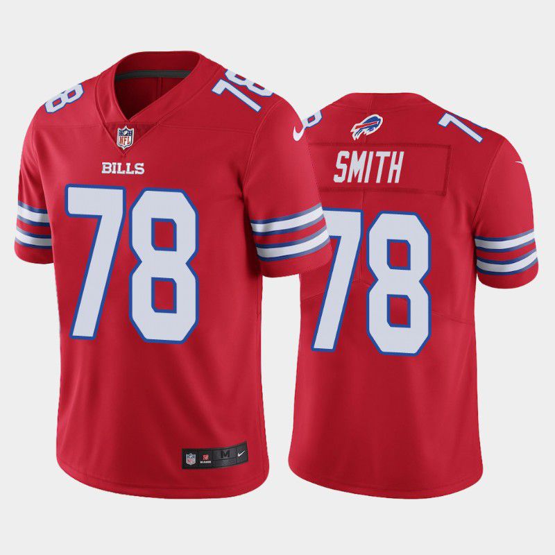 Cheap Men Buffalo Bills 78 Bruce Smith Nike Red Limited Player NFL Jersey